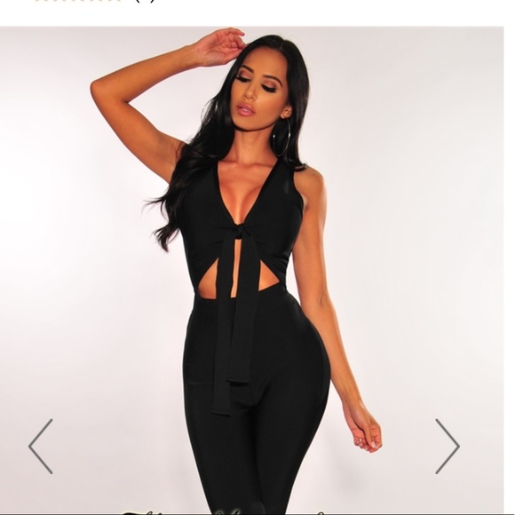 Black bandage jumpsuit - Picture 2 of 2